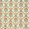 Dekostoff Baumwollstoff natur Ornament mint grün rot braun 1,50m Breite