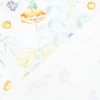 Dekostoff Baumwollstoff Popeline Digitaldruck Daisy Wildflower Garden hellblau lila 1,40m Breite