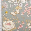 Dekostoff Blumen Schmetterlinge Butterfly Flower Garden mintgrün rosa weiß 1,4m Breite