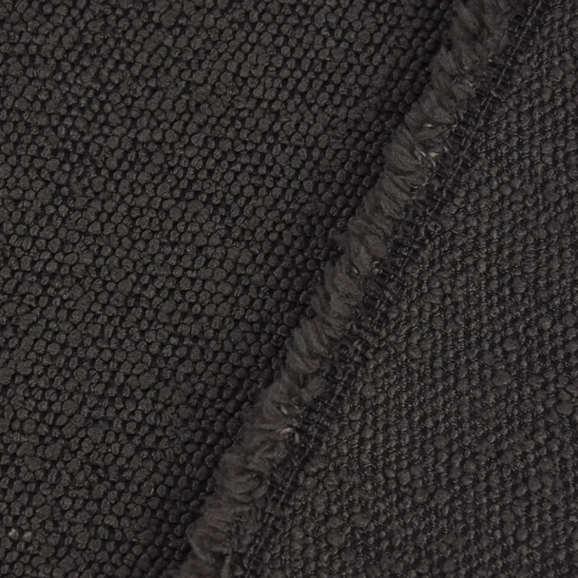 Dekostoff Boucle Deluxe uni meliert grau 1,40m breit