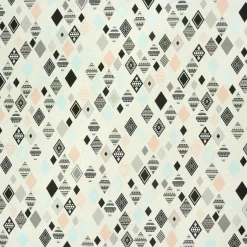 Dekostoff Canvas Ottoman Vierecke Ethno pastell Töne