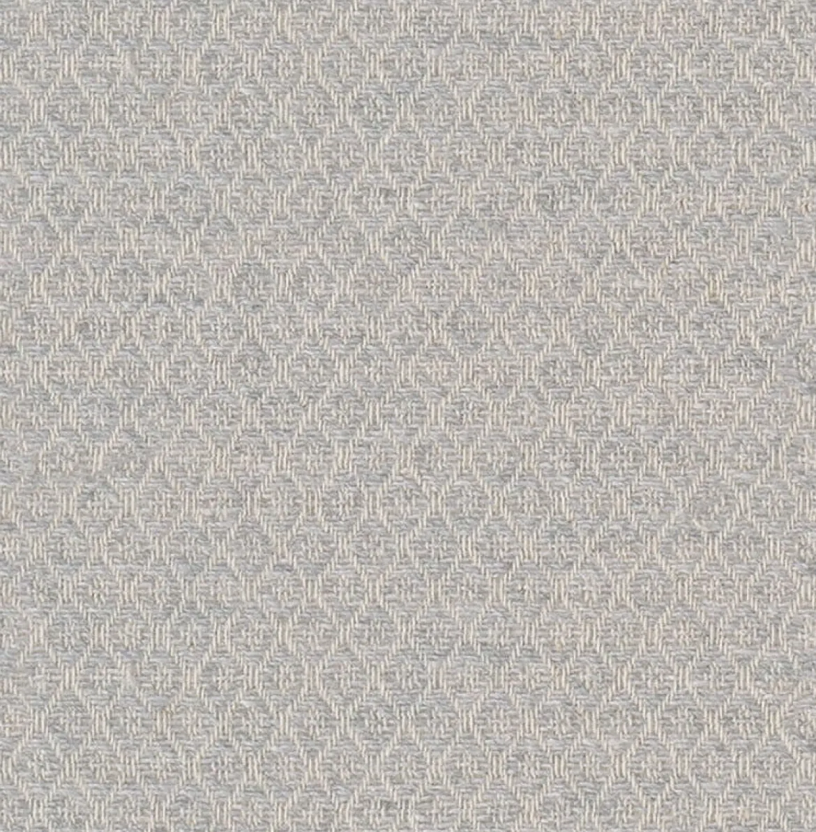 Dekostoff Dobby Diamond Mini Rauten Light Grey hellgrau ecru 1,40m Breite