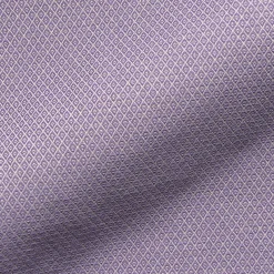 Dekostoff Dobby Diamond Mini Rauten Lavender lavendel ecru 1,40m Breite