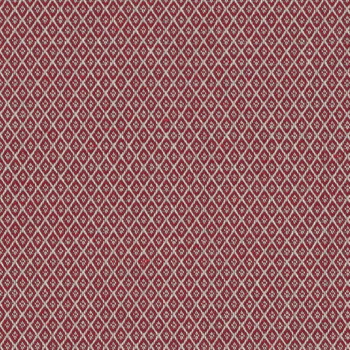 Dekostoff Dobby Diamond Mini Rauten Burgundy bordeaux ecru 1,40m Breite