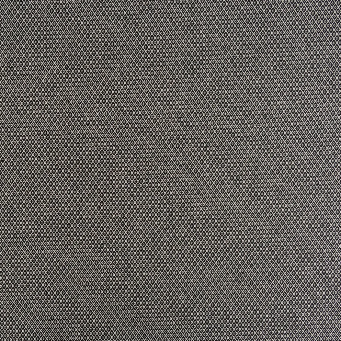 Dekostoff Dobby Diamond Mini Rauten schwarz ecru 1,40m Breite