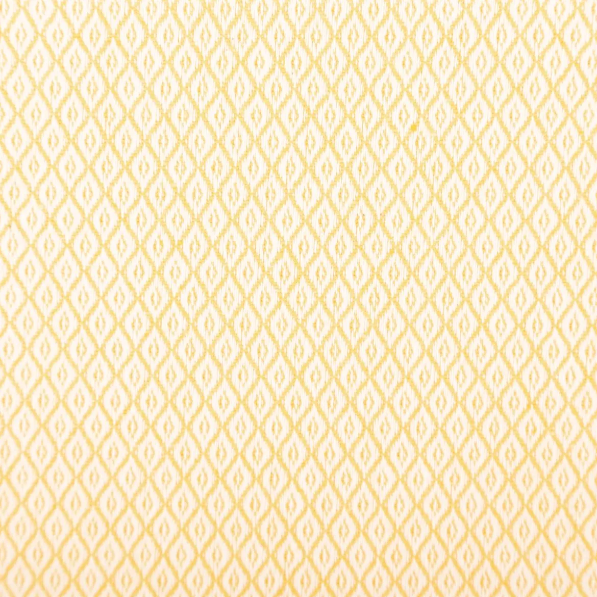 Dekostoff Dobby Diamond Mini Rauten Warm Yellow gelb ecru 1,40m Breite