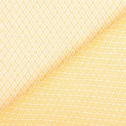 Dekostoff Dobby Diamond Mini Rauten Warm Yellow gelb ecru 1,40m Breite