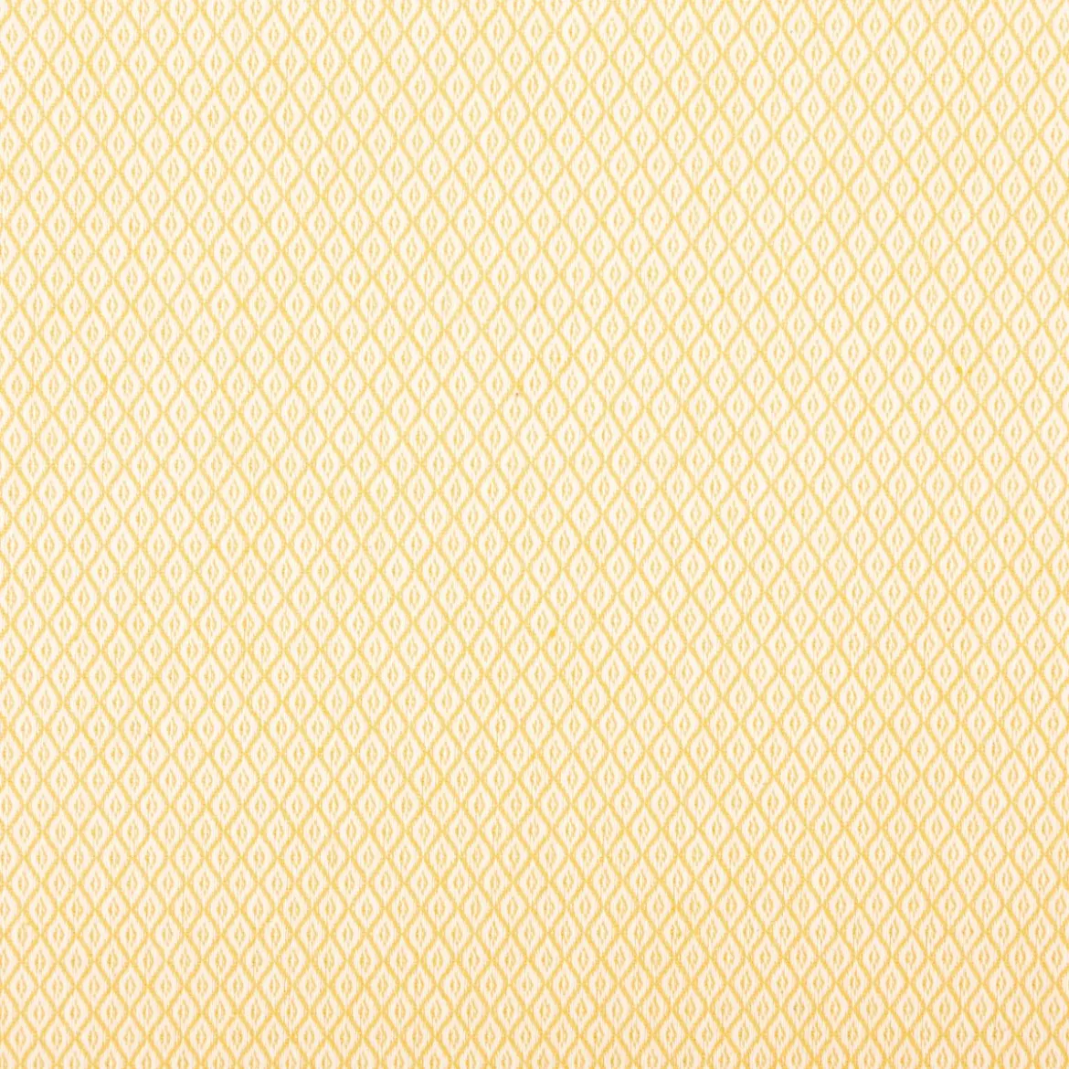 Dekostoff Dobby Diamond Mini Rauten Warm Yellow gelb ecru 1,40m Breite