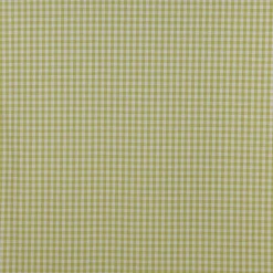 Dekostoff Dobby Karostoff Landhausstoff kariert lime weiß Karogröße ca.1,3x1,3cm 1,40m breit
