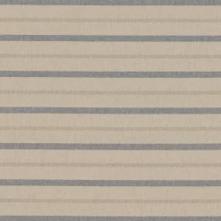 Dekostoff Dobby Leinenlook Riviera Stripe Small Streifen natur blau 1,40m Breite