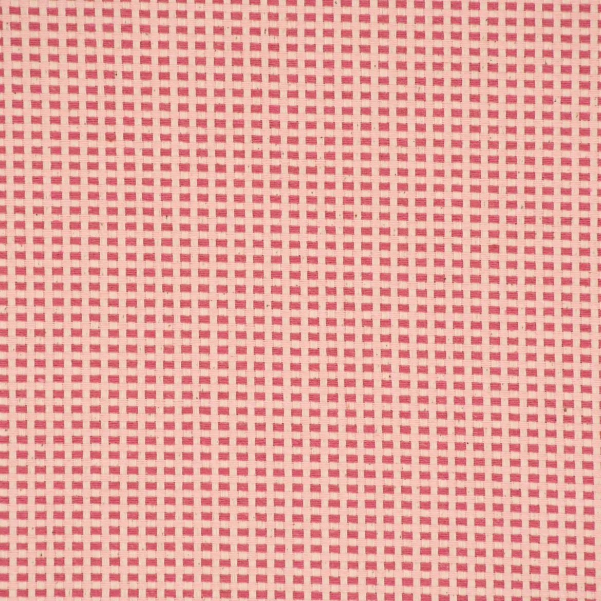 Dekostoff Dobby Square Mini Würfelstruktur Two Tone rosa weiß 1,40m Breite