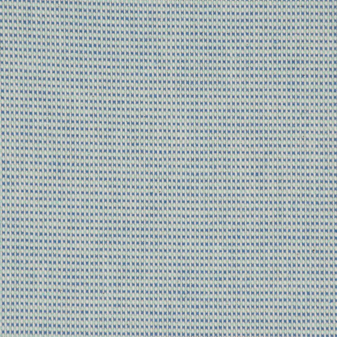 Dekostoff Dobby Square Mini Würfelstruktur Two Tone blau weiß 1,40m Breite