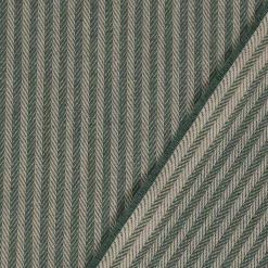 Dekostoff Dobby Streifen 3mm beige mintgrün 1,40m Breite