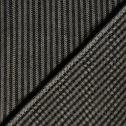 Dekostoff Dobby Streifen 3mm beige schwarz 1,40m Breite