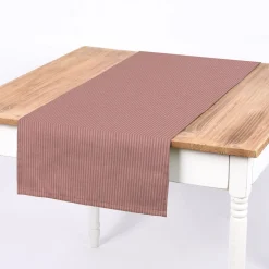 Dekostoff Dobby Streifen 3mm creme rosa 1,40m Breite