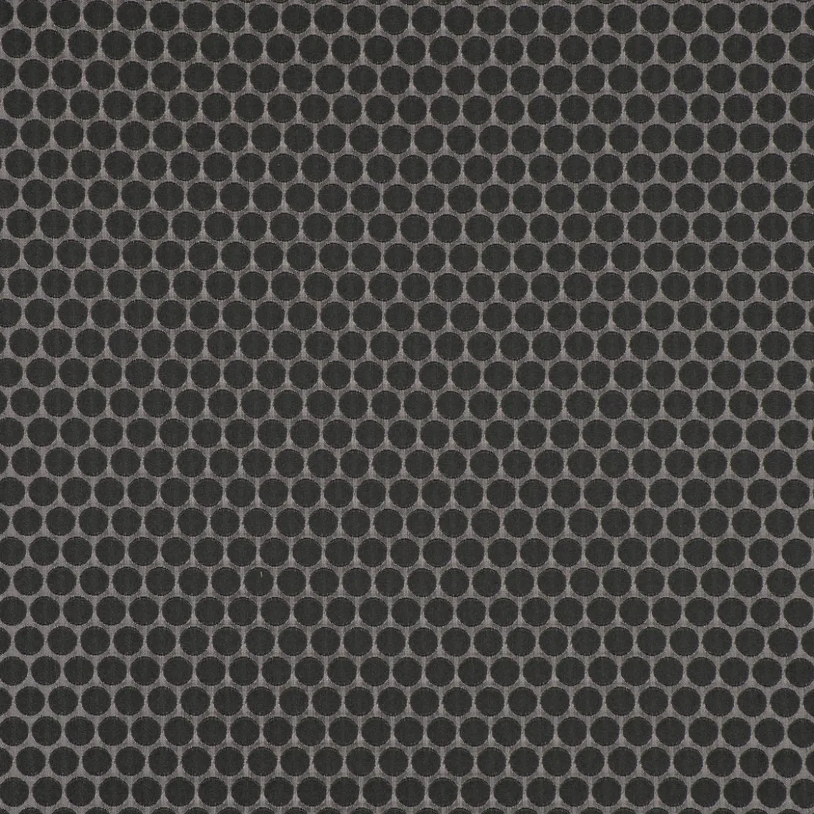 Dekostoff Double Face Jacquard Punkte schwarz silbergrau 1,50m Breite