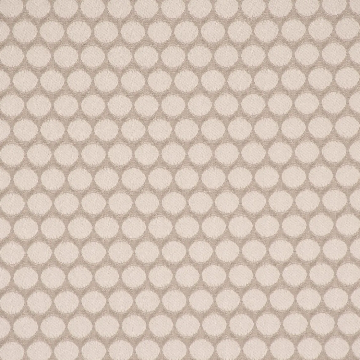 Dekostoff Double Face Jacquard Punkte beige 1,50m Breite