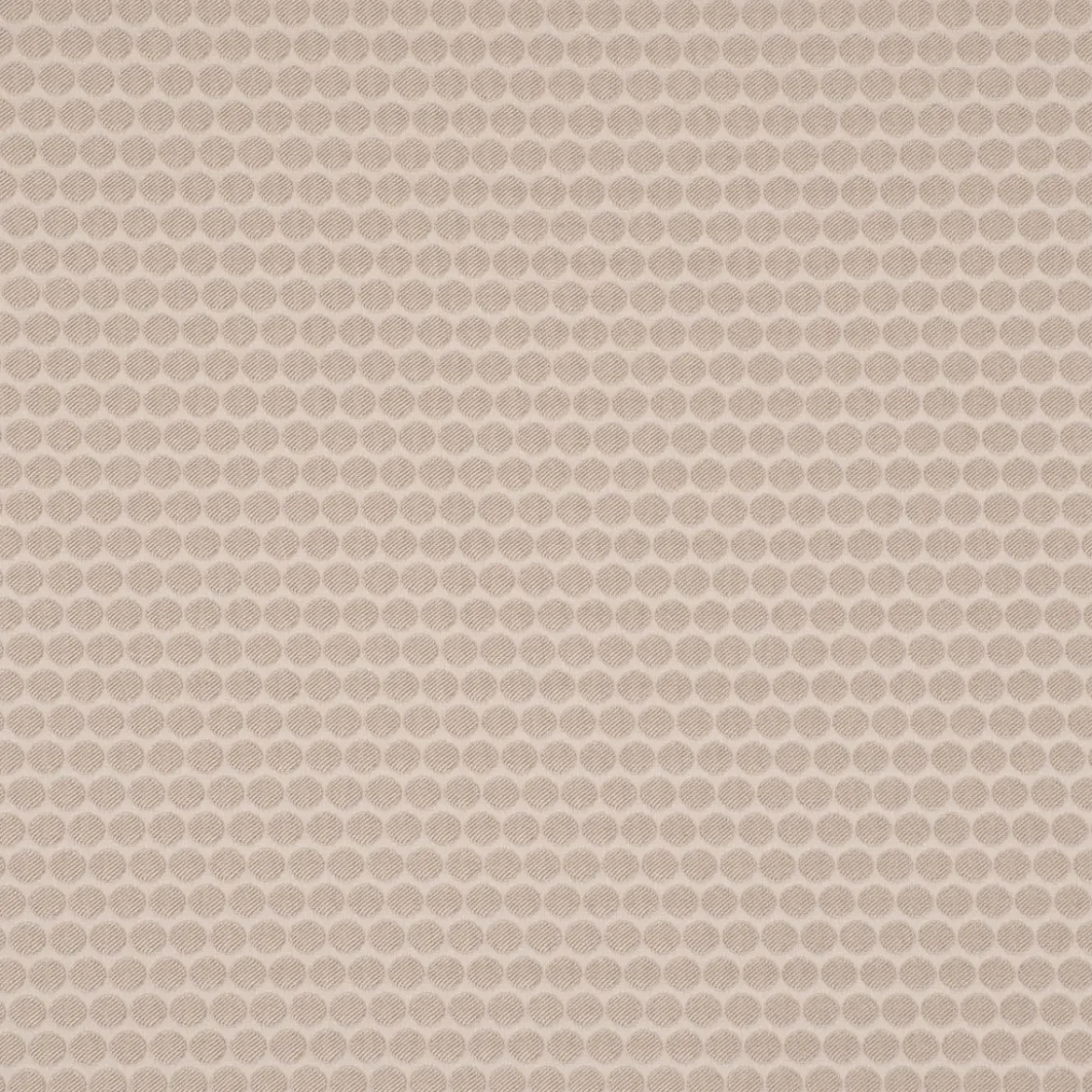 Dekostoff Double Face Jacquard Punkte beige 1,50m Breite