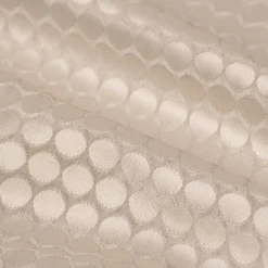Dekostoff Double Face Jacquard Punkte beige 1,50m Breite