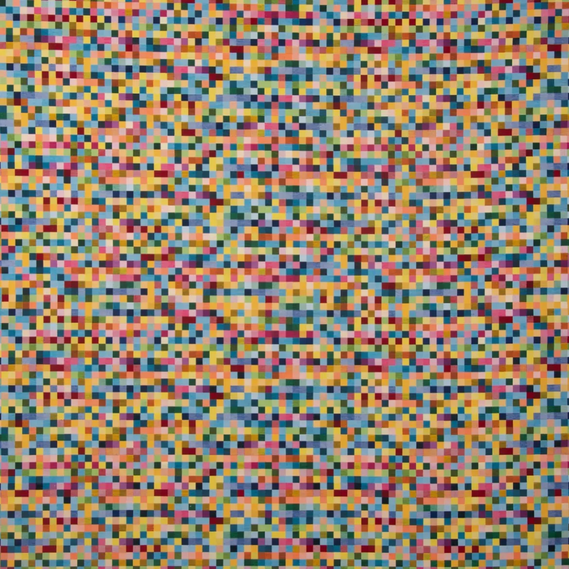 Dekostoff Doubleface Wendestoff Jacquard Kästchen Pixel bunt 1,4m Breite