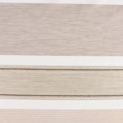Dekostoff Gardinenstoff Meterware ELPASO Streifen creme braun taupe 1,50m Breite