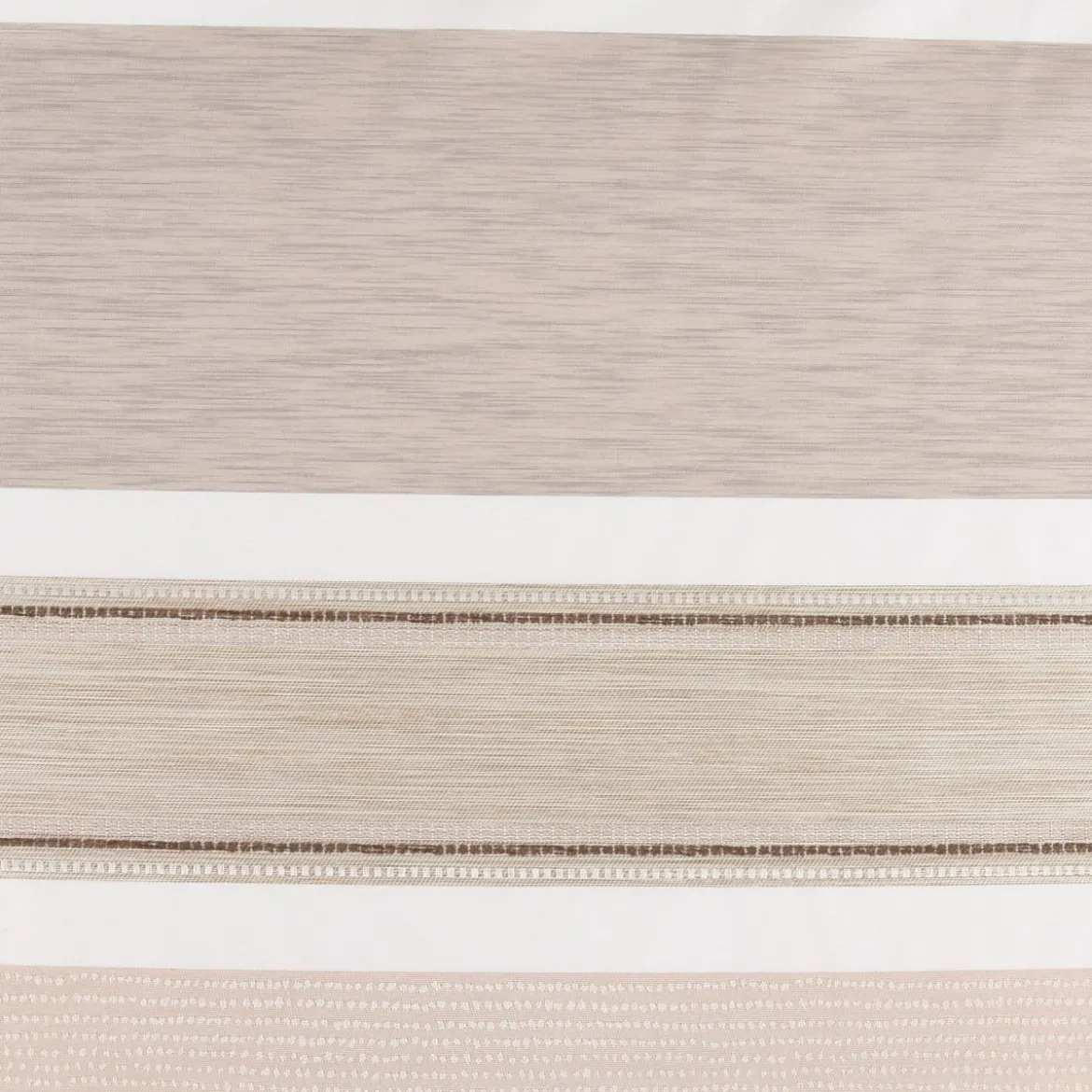 Dekostoff Gardinenstoff Meterware ELPASO Streifen creme braun taupe 1,50m Breite