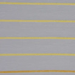 Dekostoff Gardinenstoff Voile Malados Streifen transparent weiß gelb grau 1,50m Breite