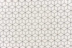 Dekostoff Geometrisches Muster cremeweiß schwarz 138cm