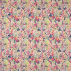Dekostoff Gobelin Premium Expressionist Jungle Collage Wildtiere beige bunt 1,4m Breite