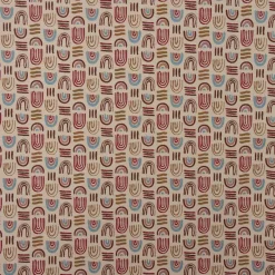 Dekostoff Gobelin Premium Regenbogen beige blau rot 1,4m Breite