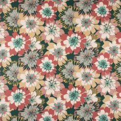 Dekostoff Halb-Panama Britta große Blüten bunt 155cm Breite