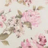 Dekostoff Halbpanama Classic Painted Rose Rosen ecru rosa 1,40m Breite