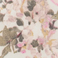 Dekostoff Halbpanama Classic Painted Rose Rosen ecru rosa 1,40m Breite