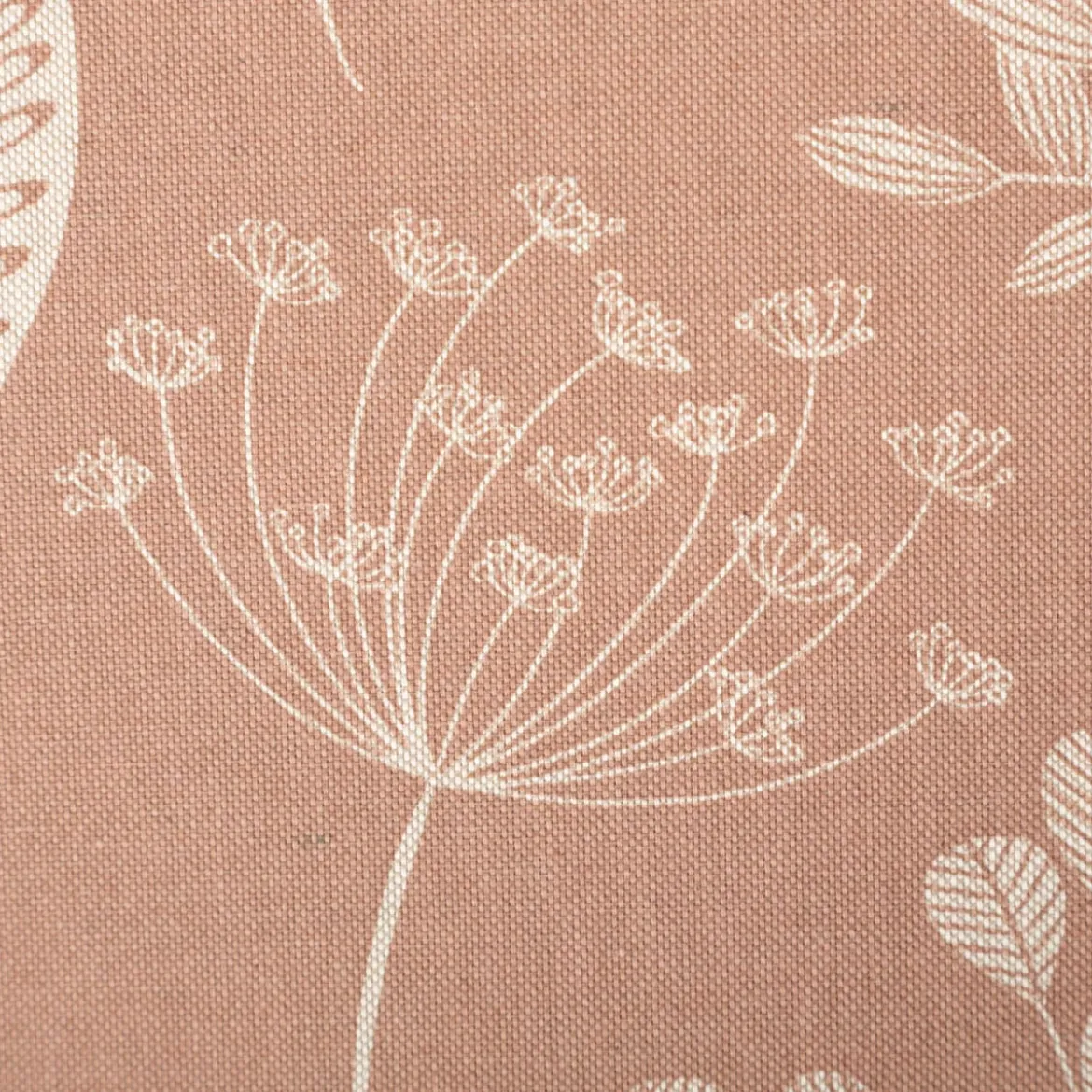 Dekostoff Halbpanama Delicate Flora Branch Gräser Blätter braun 1,4m Breite