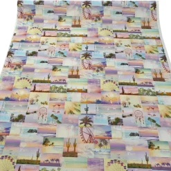 Dekostoff Halbpanama Digitaldruck Festival Patchwork Flamingo Kaktus 1,40m breit