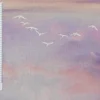 Dekostoff Halbpanama Digitaldruck Sommer Festival Vögel Himmel pastell 1,40m breit