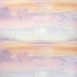 Dekostoff Halbpanama Digitaldruck Sommer Festival Vögel Himmel pastell 1,40m breit