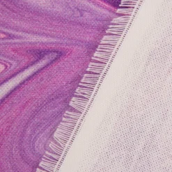 Dekostoff Halbpanama Digitaldruck Retro Batik lila pink 1,40m Breite