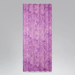 Dekostoff Halbpanama Digitaldruck Retro Batik lila pink 1,40m Breite