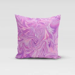 Dekostoff Halbpanama Digitaldruck Retro Batik lila pink 1,40m Breite