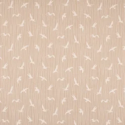 Dekostoff Halbpanama Iconic Seagull Stripe Möwen Streifen natur weiß 1,40m Breite