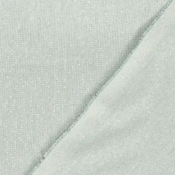 Dekostoff Halbpanama Leinenlook Lurexeffekte Glamour uni mint goldfarbig 1,40m Breite