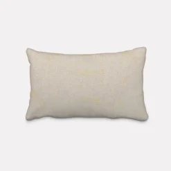 Dekostoff Halbpanama Leinenlook Noten natur gold 1,40m Breite