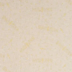 Dekostoff Halbpanama Leinenlook Noten natur gold 1,40m Breite