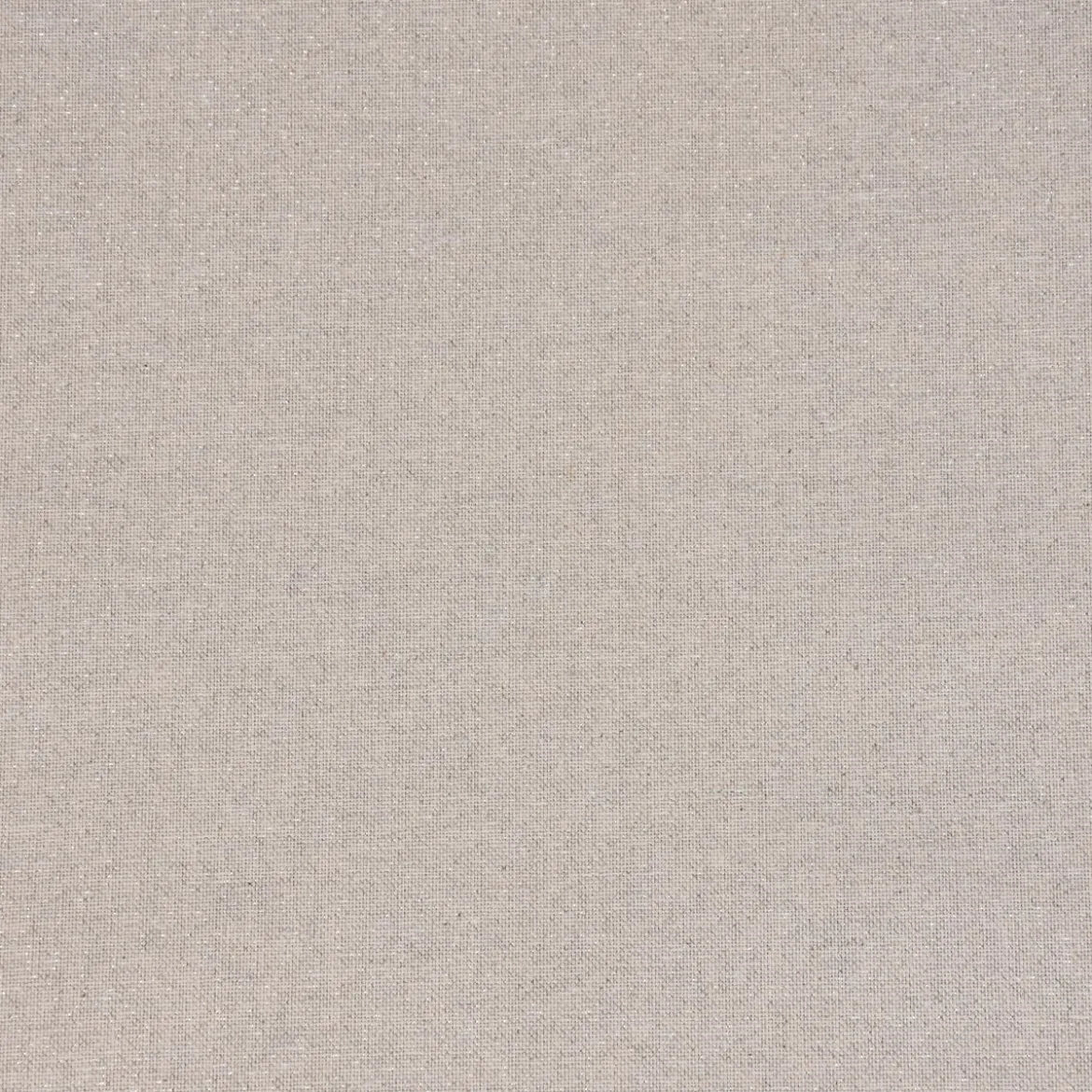 Dekostoff Halbpanama Leinenlook Lurexeffekte Glamour uni hellgrau silber 1,40m Breite