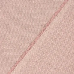 Dekostoff Halbpanama Leinenlook Lurexeffekte Glamour uni rosa goldfarbig 1,40m Breite