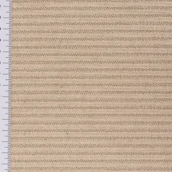 Dekostoff Halbpanama Leinenlook Sparkle Stripes Streifen natur grau 1,40m Breite