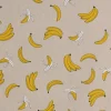Dekostoff Halbpanama Leinenlook Bananen natur gelb 1,40m Breite