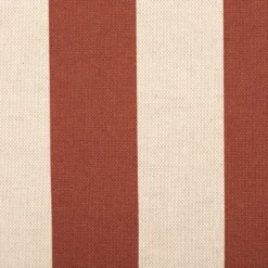Dekostoff Halbpanama Leinenlook Streifen terrakotta natur 1,40m Breite