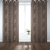 Dekostoff Halbpanama Leinenlook Leoparden natur braun 1,40m Breite